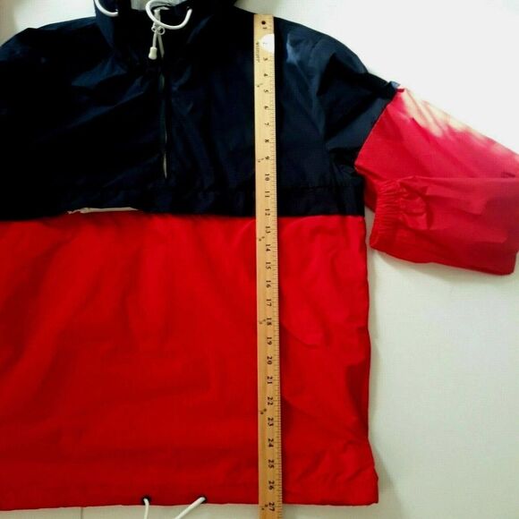 Divided H&M Windbreaker Jacket Womens Size S Red Blue Long Sleeve Full Zip - Picture 7 of 9